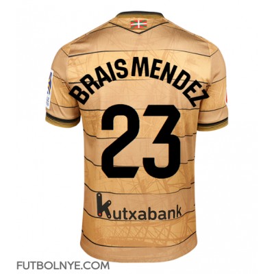 Camiseta Real Sociedad Brais Mendez #23 Visitante Equipación 2024-25 manga corta Camiseta Real Sociedad Brais Mendez #23 Visitante Equipación 2024-25 manga corta